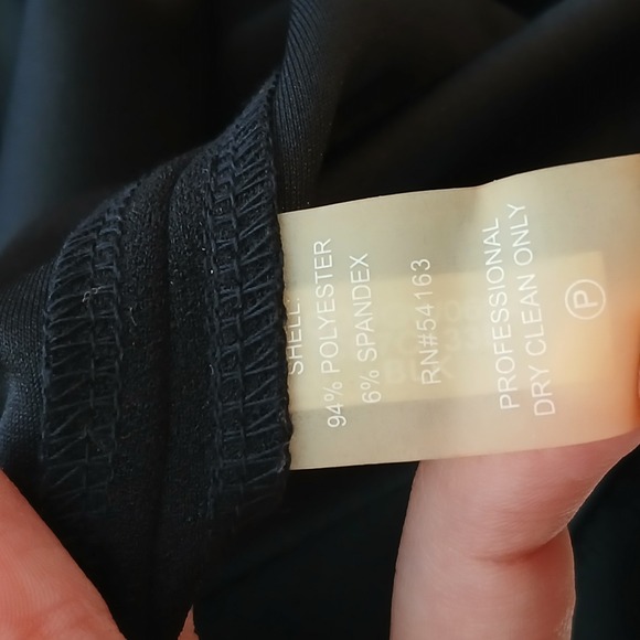 Calvin Klein Sheath Dress Women 12 Black Bell Sleeve Office Old Money Office - Picture 7 of 8